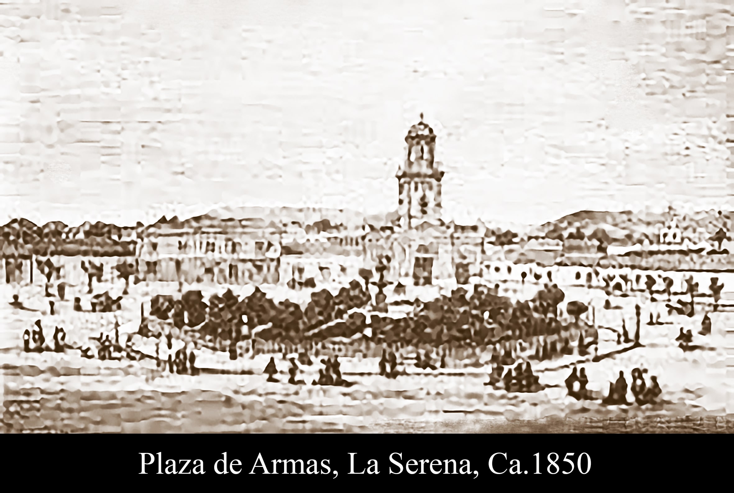 Panor&aacute;mica de la ciudad de La Serena, Ca.1890