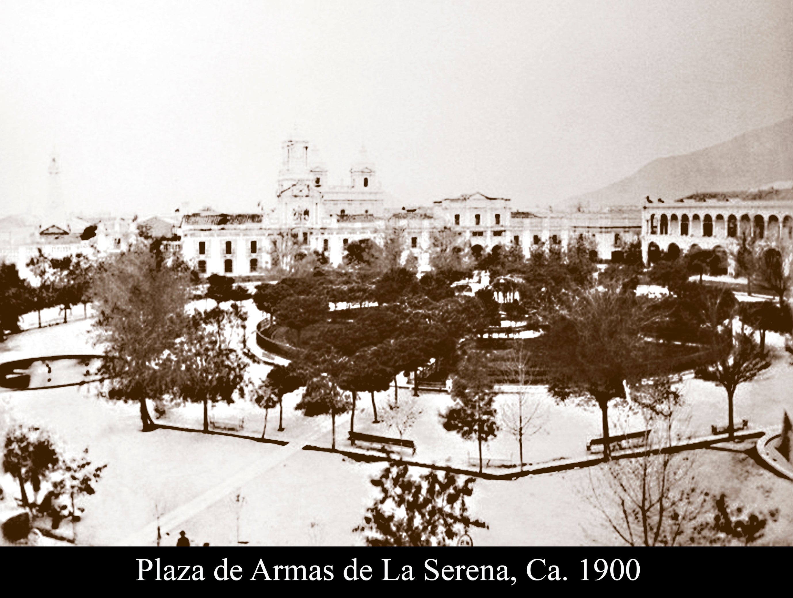 Plaza de Armas de La Serena, Ca. 1900