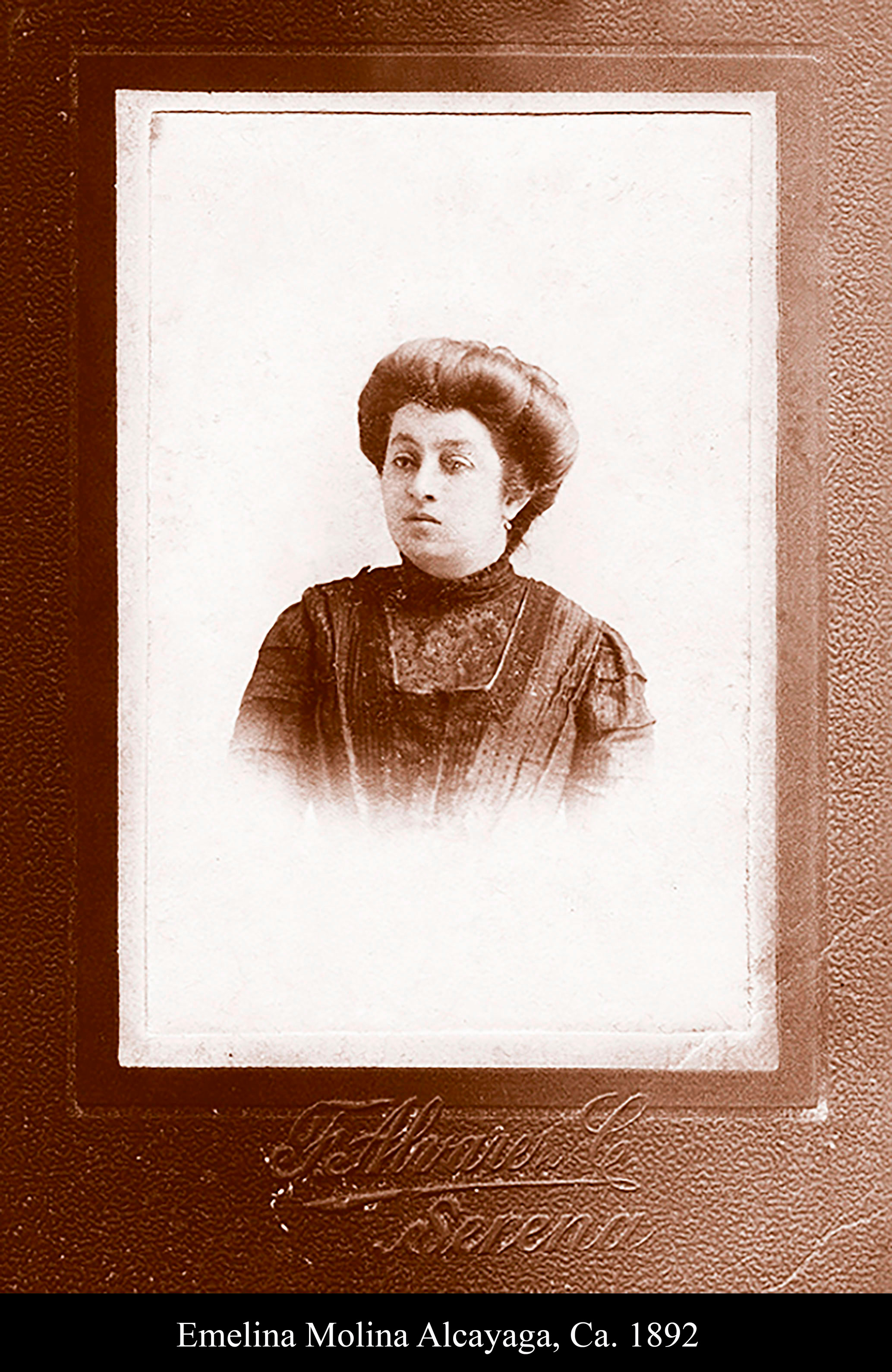 Emelina Molina Alcayaga Ca 1892