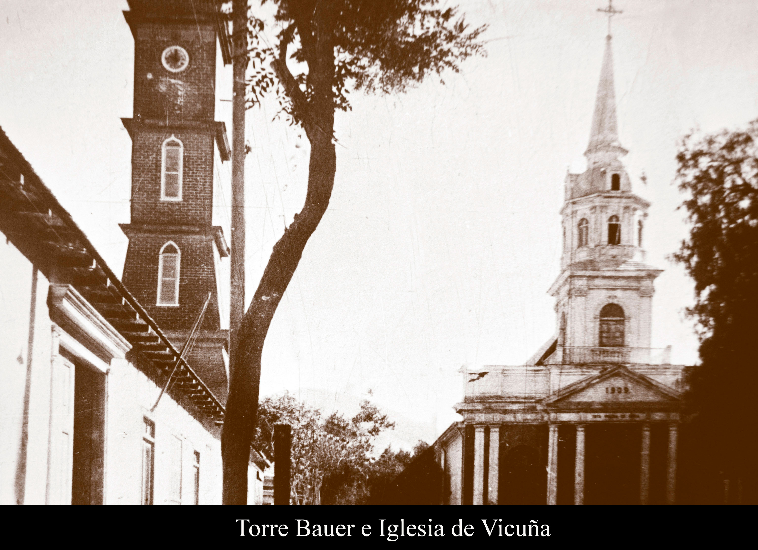 Torre Bauer e Iglecia de Vicu&ntilde;a