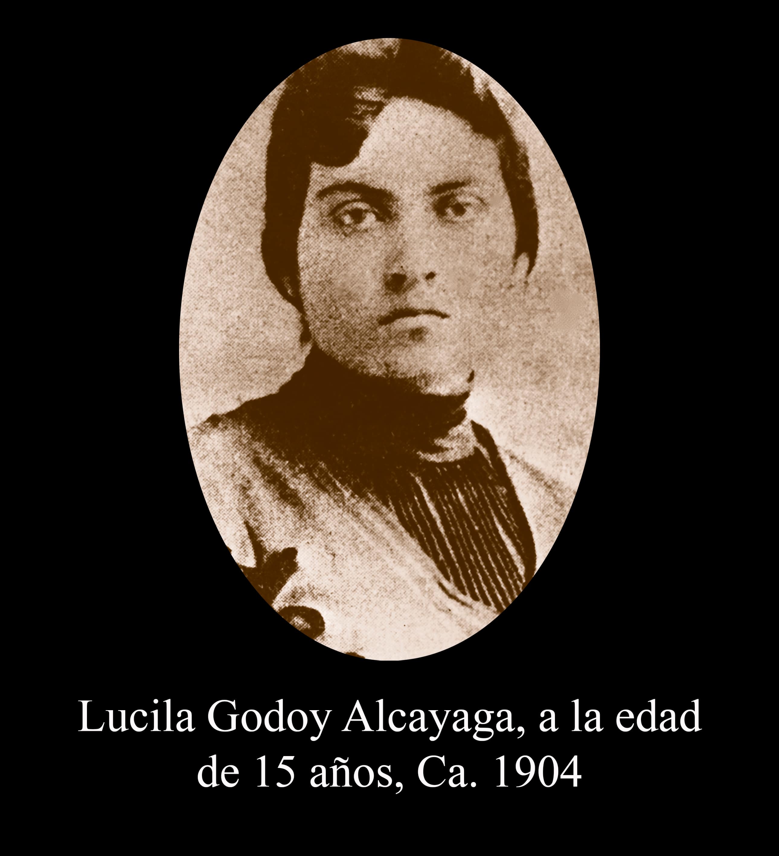 Lucila Godoy Alcayaga 15 a&ntilde;os