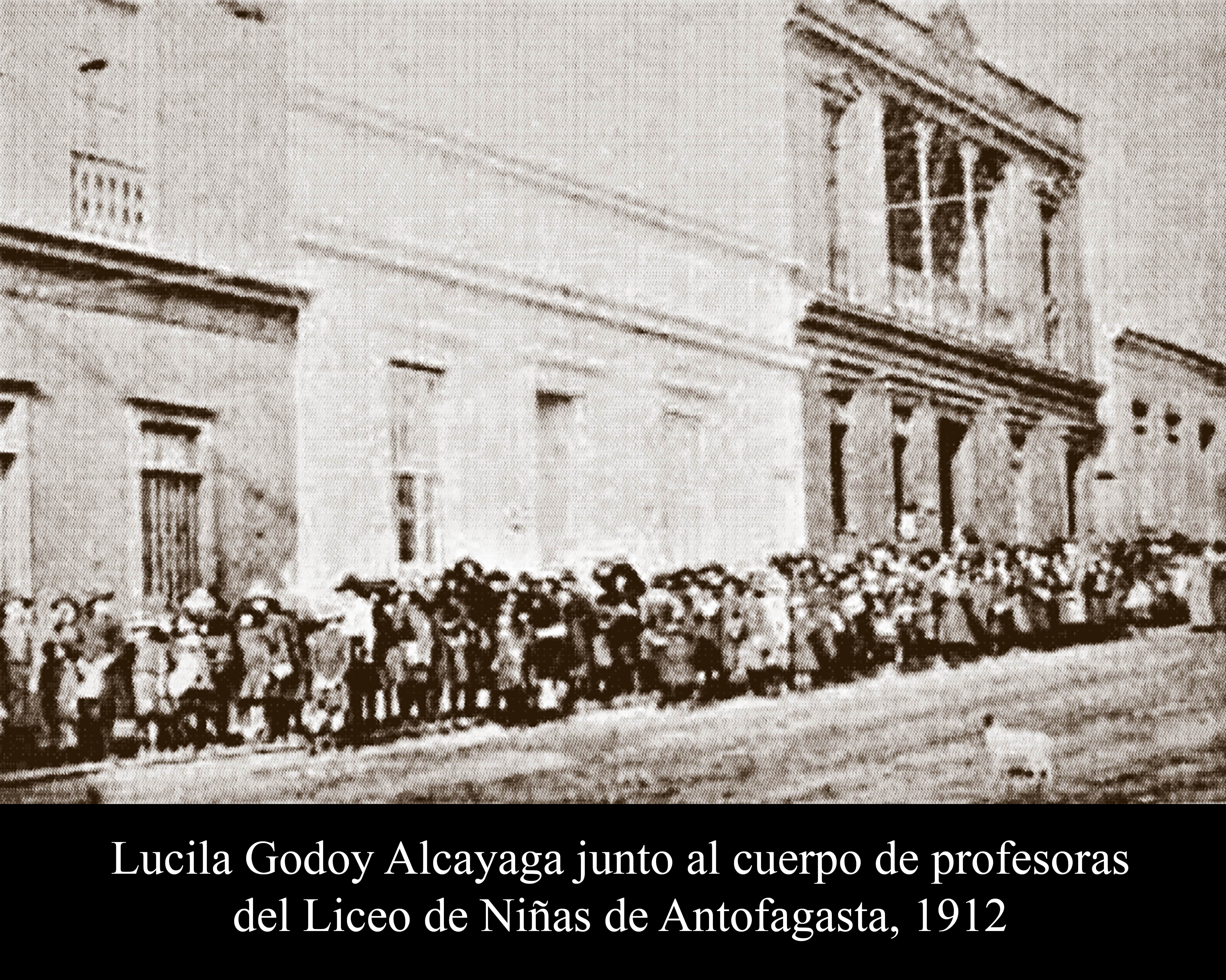 Local del Liceo de Ni&ntilde;as durante la estada de Lucila Godoy Alcayaga, Antofagasta