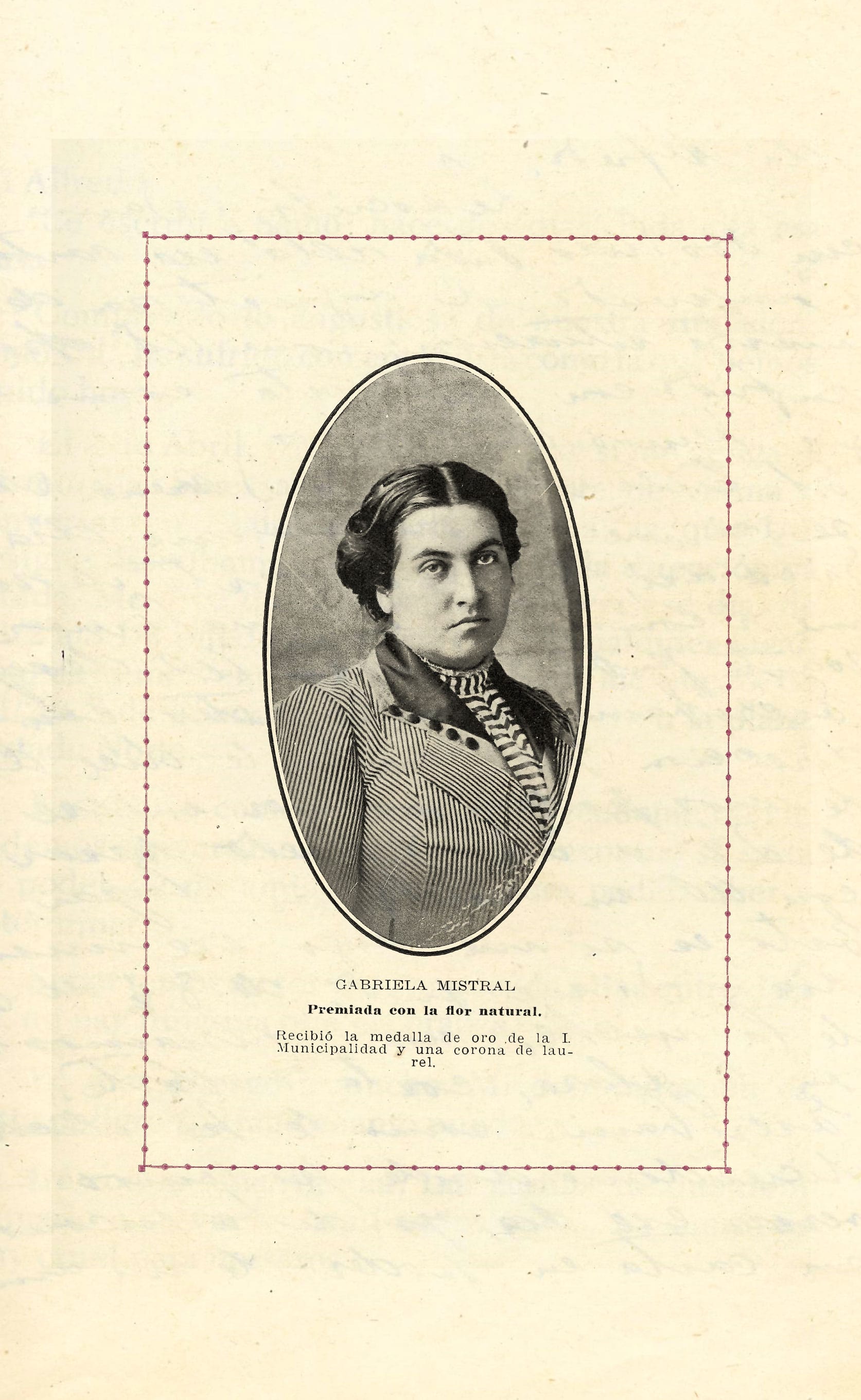 Gabriela Mistral en Portada